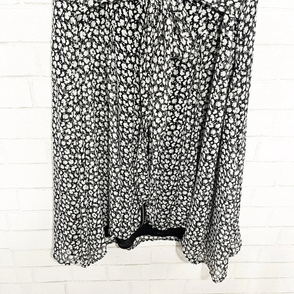All Saints Gray Floral Jayda Scatter Dress Zip Front Women's Size Medium NEW - Picture 6 of 10